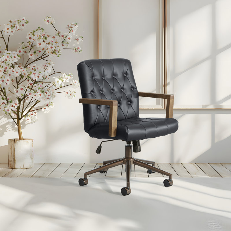 Chaise de bureau Waltham, Noir, noir, noir, noir