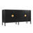 Exquisite Four-Door Sideboard With Stylish Metal Legs And Patterned Doors For Versatile Use-422471629