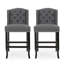 Ensemble de 2 tabourets de comptoir capitonnés à oreilles 27 po Vienna-1913925348-1913925349