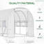 Brenor Modern Farmhouse Walk-In Polytunnel Greenhouse With Durable PE Cover And Roll-Up Doors