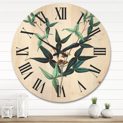 Horloge murale Leaves Plants