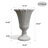 2-Pack Petal Shaped Pedestal Planters, 23.6" Tall Outdoor Flower Pots With Solid Base, Elegant Pattern, Weather-Resistant HDPE-116832548
