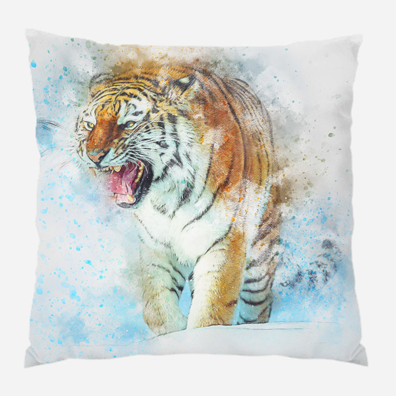 Eirwen Outdoor Reversible Throw Pillow, Microsuede, Indoor