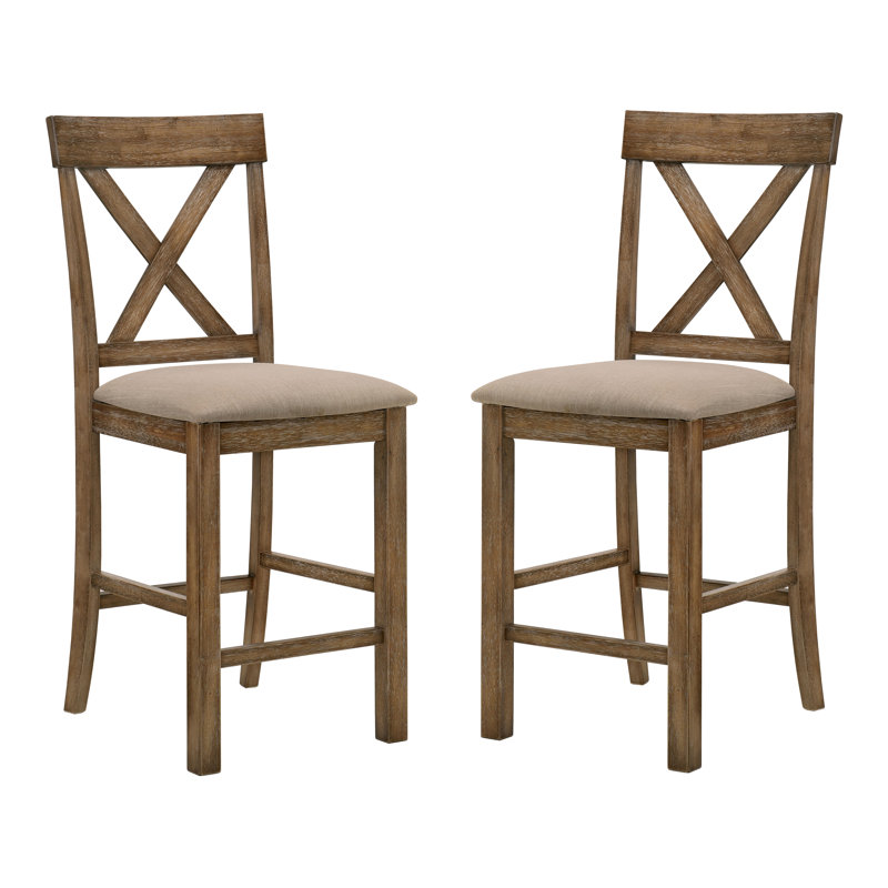 Tabouret de comptoir 26 po Haigh, Chêne vieilli, Tabouret de comptoir (siège d'une hauteur de 26 p