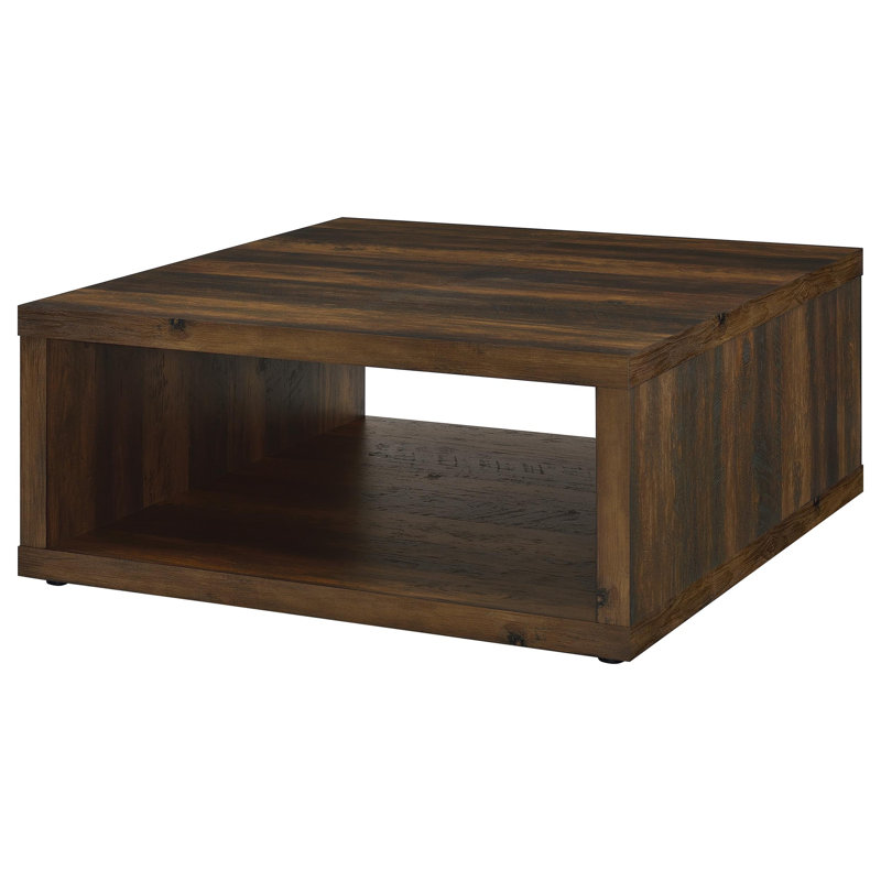 Square Engineered Wood Coffee Table, Brown