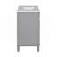 Meuble-lavabo de salle de bain avec lavabo supérieur, armoire à miroir, armoire de rangement moderne avec 2 portes à fermeture douce et 2 tiroirs, meuble-lavabo simple-112897603
