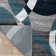 Mehul Abstract Machine Woven Area Rug in Blue/Ivory/Gray