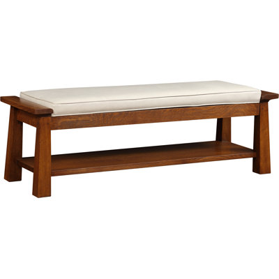 Park Slope Polyester Upholstered Storage Bench