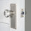Nostalgic Warehouse Neoclassical Plate Passage (Hall & Closet) with Crystal Neoclassical Knob