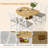 5-Piece 35.4" Round Extendable Dining Table Set-1459915595-1459915592-1467833792