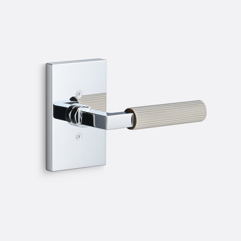 Levanto Dummy Rosette, Straight Knurled Grip, Polished Chrome
