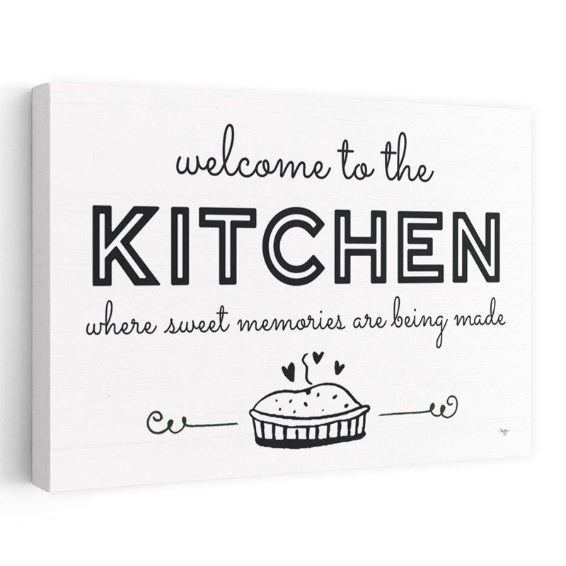 Welcome To The Kitchen, art contemporain abstrait, H 16 po x l 24 po