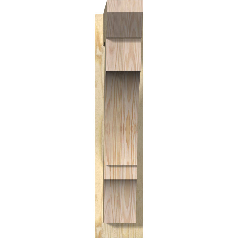 Persienne balboa à lattes en bois rustique, P 20 po x H 28 po, Cèdre rouge occidental l 7 1/2 po (lisse)