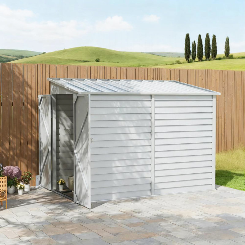 Remise de jardin verrouillable, Blanc