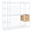 Garde-robe de style ouvert avec rails suspendus, tablettes et tiroirs-106498481