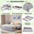 L-shaped Upholstered Daybed With Pop Up Trundle