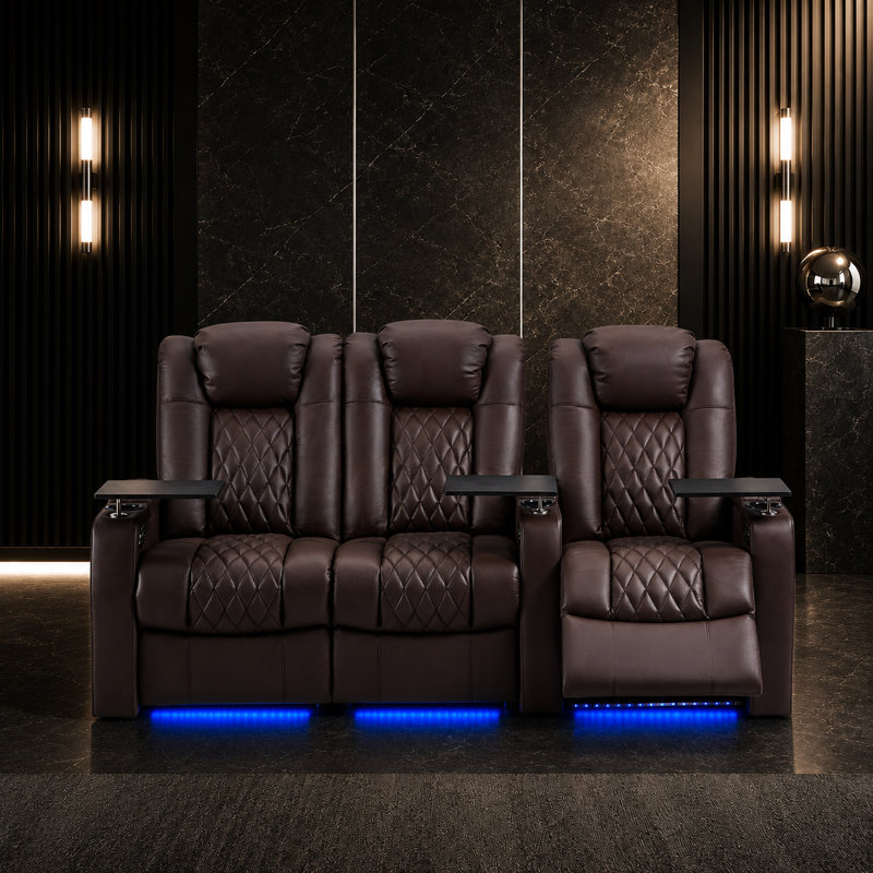 Fauteuil de cinéma inclinable Power Zero Gravity, Brun