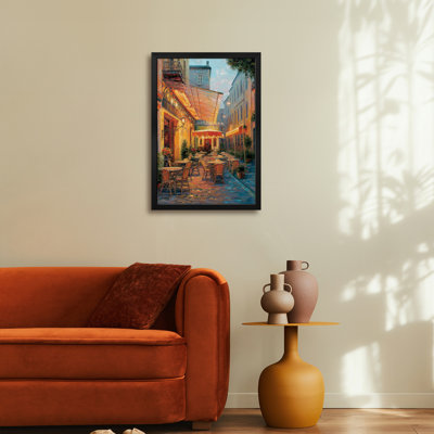 Café Van Gogh 2008, Arles France, affiche encadrée de qualité supérieure par Haixia Liu