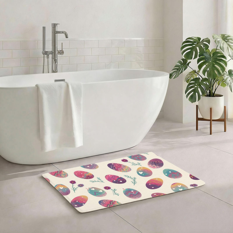 Multicolore tapis de salle de bain Pastel