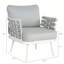 Ensemble de 2 fauteuils club en acier pour sièges modernes et confortables