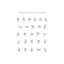 American Sign Language Chart by Typologie Paper Co - Gallery-Wrapped Canvas Giclée on Canvas-1669297718-1669297717