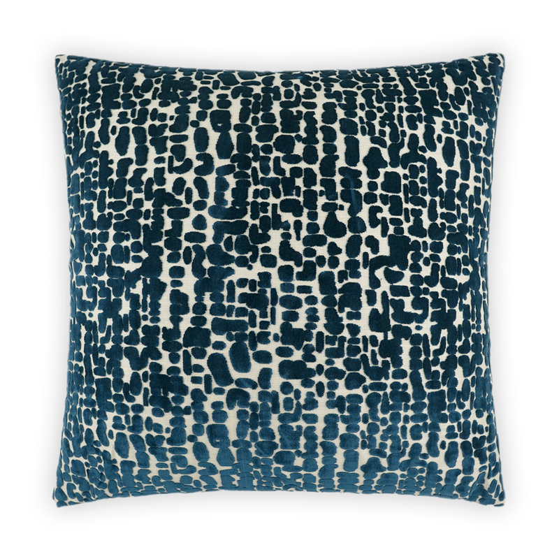 Leah Pillow Cover & Insert, Lapis, Square 20"