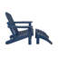Chaise Adirondack pliante en plastique avec repose-pieds Laguna-83605591