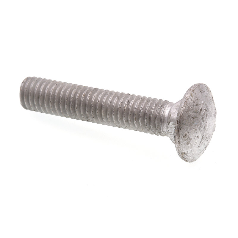 Boulons de chariot, acier galvanisé à chaud A 1/4 de catégorie A de 1/4 po à 20 x 3 po (paquet de 50), Galvanisé