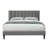 Bublava Upholstered Bed W/ USB-1740135117