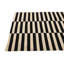 Tapis noir et blanc 4 x 6 Pinkerton