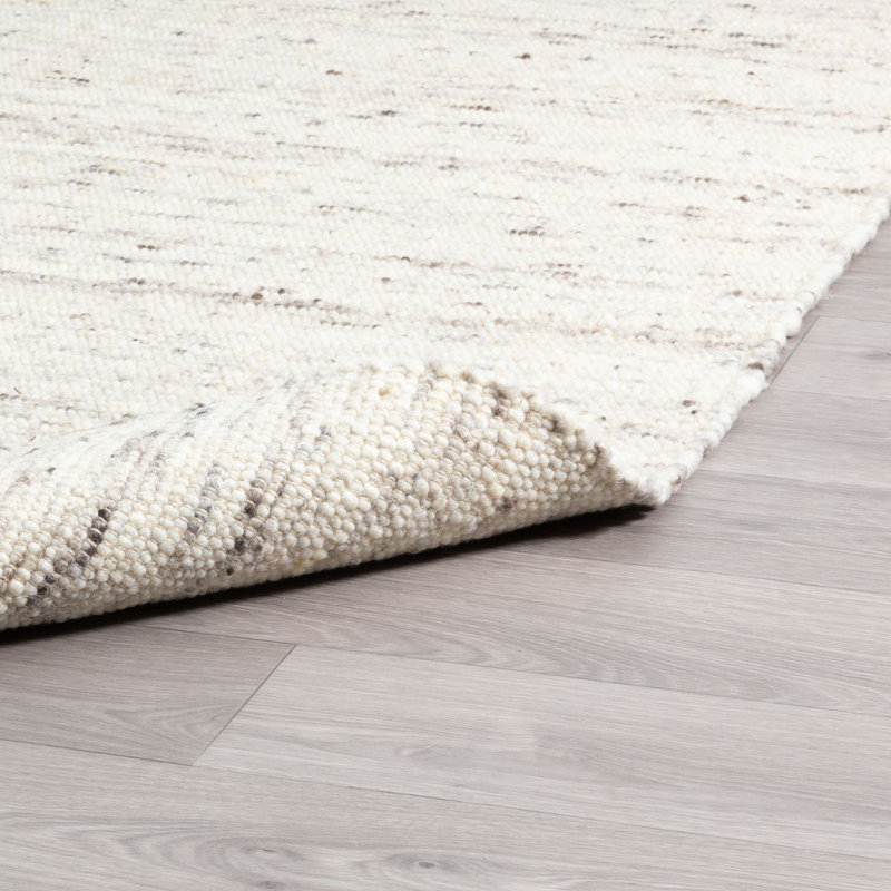Eastville Solid Colour Hand Woven Flatweave Area Rug, Rectangle 70 x 130cm