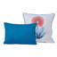 Ensemble de courtepointe réversible en microfibre rouge / bleu Tatyana 5 pièces-32137073
