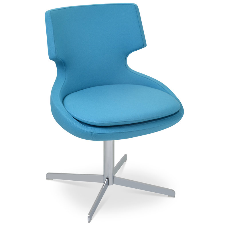 Patara 19'' H Upholstered Metal Side Chair, Pistachio
