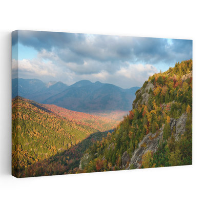 Scenic View Of Trees On Mountain Great Range Giant Mountain Adirondack Mountains State Park New York State Usa Abstract Contemporary Landscape Natu...