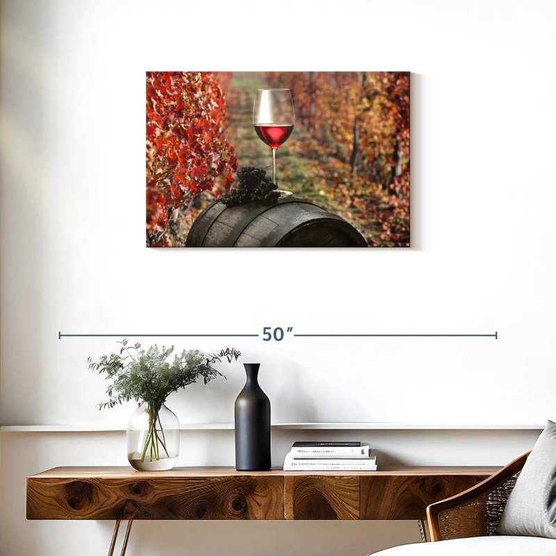 Vin rouge Yarlin Napa County, H 20 po x l 30 po