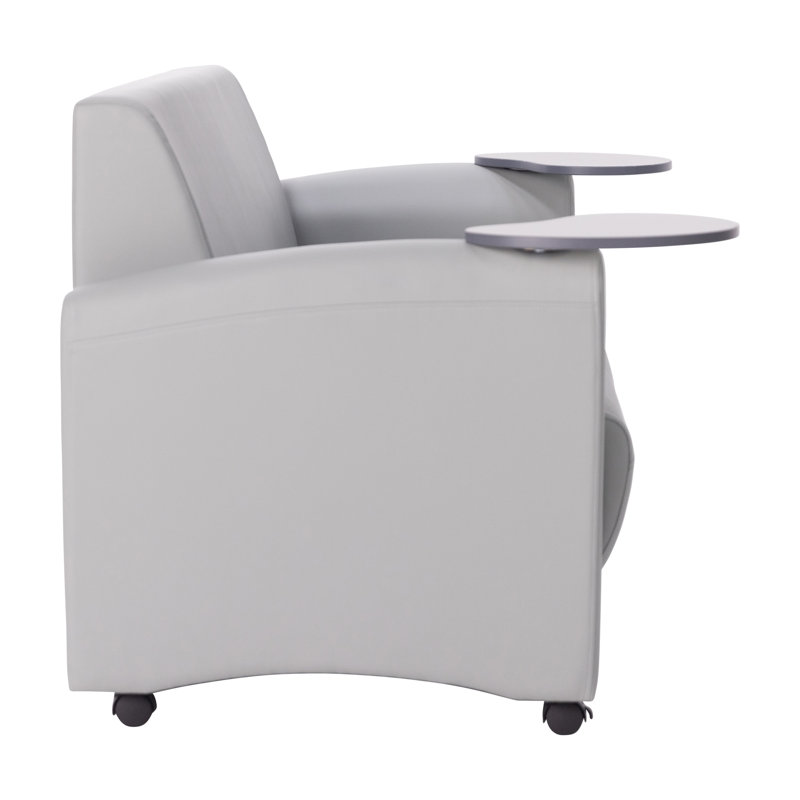 Canapé rembourré avec tablette Pro Series, Gris / Strandz cosmique