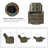 Prescot 26.77" W Pocket Spring Tufted Manual Swivel Rocker Recliner-205730889