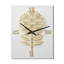 Horloge murale «Flower Of Life Golden Elegance - Abstract Botanicals»-99633507