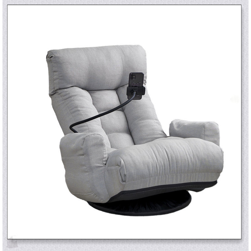 Adjustable Head And Waist Game Chair, Lounge Sofa For Living Room With Ergonomic Design And Comfort, Gray 