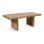 Mango Rectangular Solid Wood Top with Solid Wood Base Dining Table