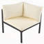 Ensemble de conversation modulaire d'extérieur pour ensemble de conversation avec coussins de patio-1149088788