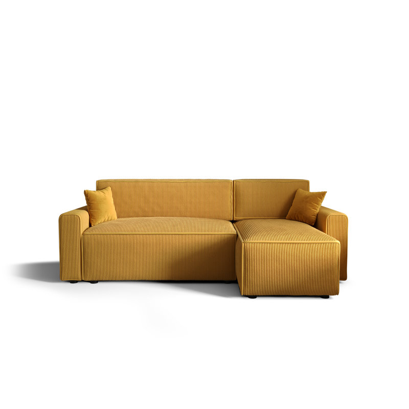 Bodyn 3 Seater Corner Sofa , Right -sided, Yellow