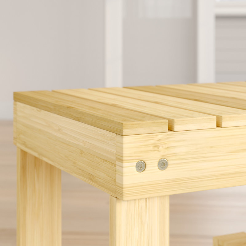 10 - Pair Solid Wood Shoe Rack