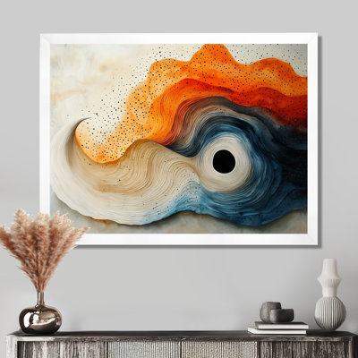 Silent Burst Spiral Of Ink I - Abstract Spirals, art mural