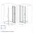 33-32"x72" Bifold Tempered Glass Shower Door 1/4"(6mm) Glass Matte Black Aluminum Frame with Explosion Proof Film​-121412610