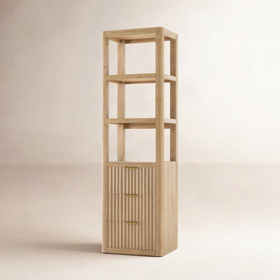 Adela Solid Wood Linen Cabinet