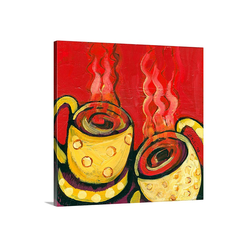 «Noleen A Steaming Romance», reproduction d'art sur toile, H 24 po x l 24 po x P 1,25 po