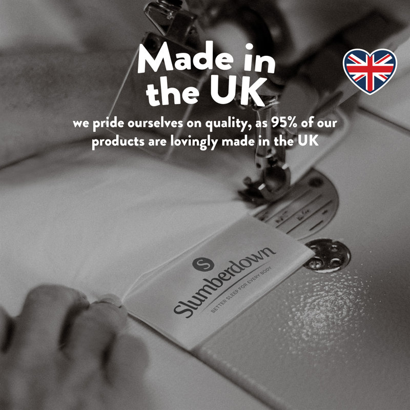 Slumberdown Complete Protection Medium Support Pillow - Ideal for Back Sleepers
