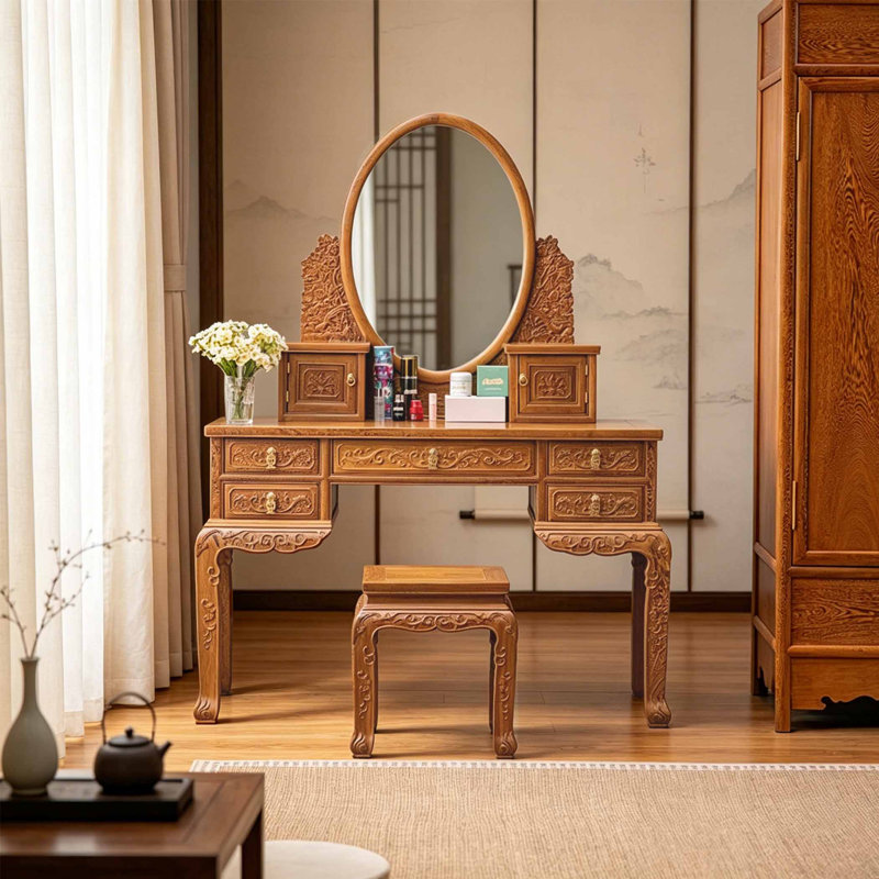Coiffeuse sculptée de style chinois
