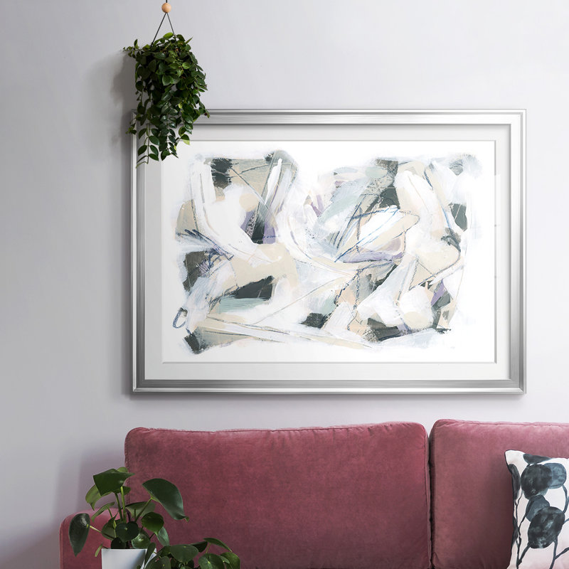 Encadrement en I de l'Arctique Helix, Argent, H 27 po x l 39 po x P 1,5 po